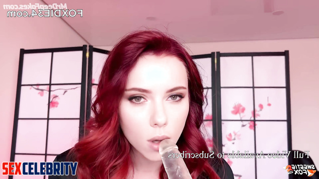 Slut playing with anal plug during sex with you, ai Scarlett Johansson