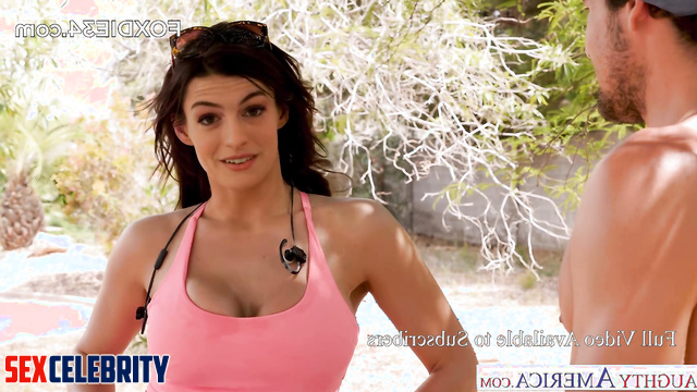 Stepson adores huge tits his slutty mommy, Anne Hathaway face swap