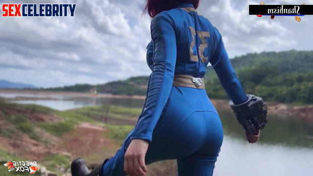 Ella Purnell porn from Fallout came to your house from the bunker to try real sex