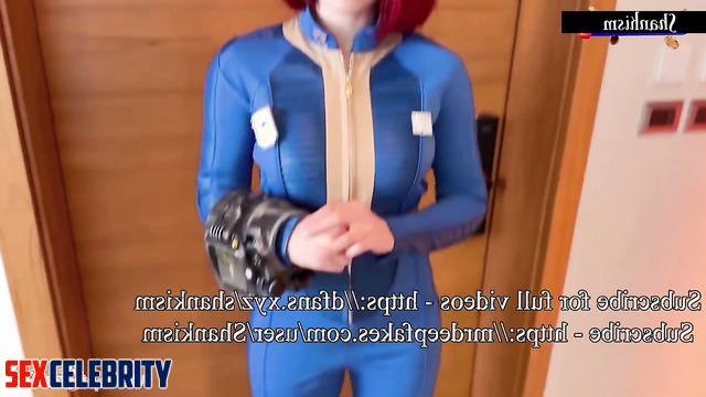 Fallout babe fucking sitting outside the shelter, fake Ella Purnell