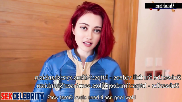 Fallout babe fucking sitting outside the shelter, fake Ella Purnell