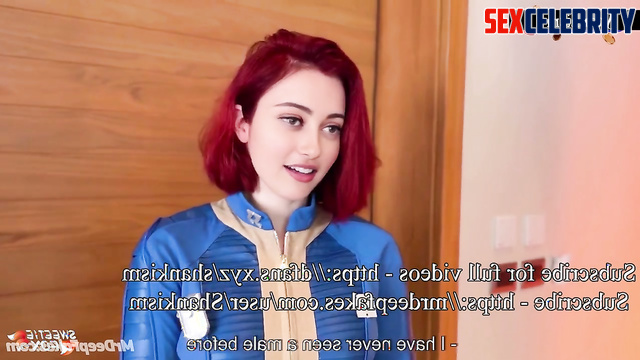 Fallout babe fucking sitting outside the shelter, fake Ella Purnell