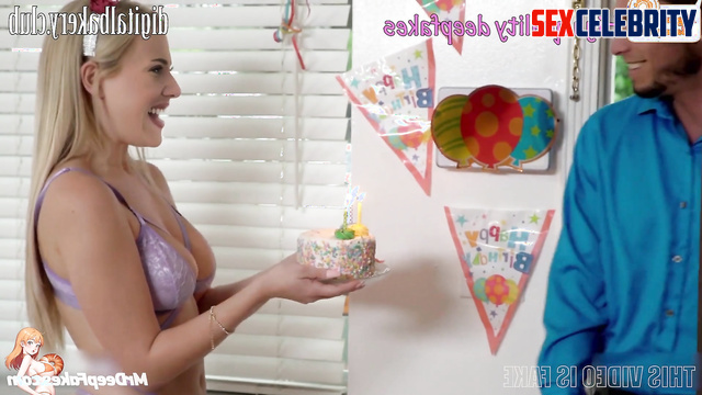 Scarlett Johansson deepfake POV gives you her pussy and mouth for your birthday