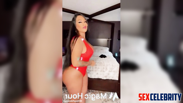 Curvy lady dancing hotly for your erection, Nicki Minaj solo ai scene