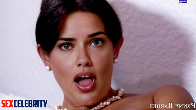 Diaper punishment for getting wet - face swap Adriana Lima