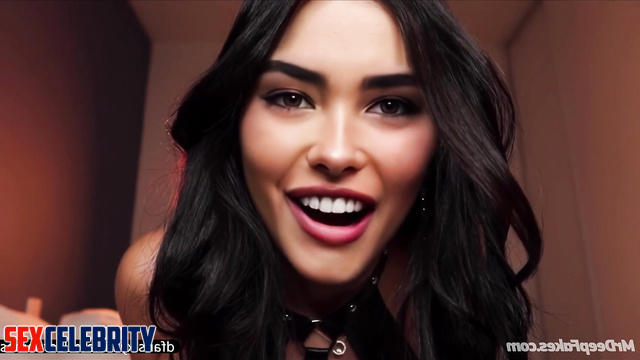 Madison Beer making titsjob to a dildo and wanting to fuck you, fakeapp