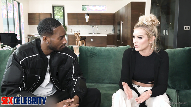Margot Robbie in adult tapes - interesting pleasure with a black guy