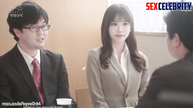 Office girl gave in to temptation with new colleague, Chaewon ai 아이즈원 성인
