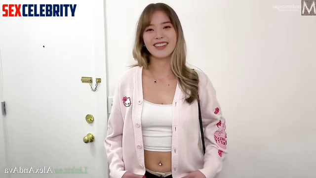 이지은 가짜 연예인 포르노 cute neighbor made you cool blowjob, IU in deepfake erotic