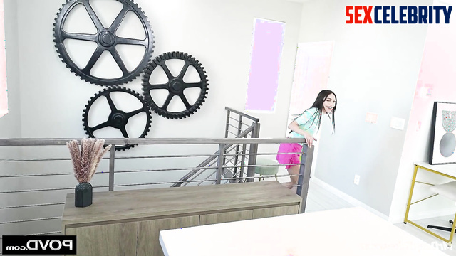 She lubricated his penis with a special gel, Jenna Ortega pov fakeapp