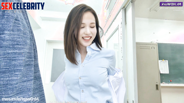 Client cumed her exquisite lingerie, Mina (미나 트와이스) smart face change