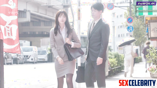 Kazuha LE SSERAFIM fake got drunk and seduced by a colleague at work to fuck hard 카즈하 르세라핌