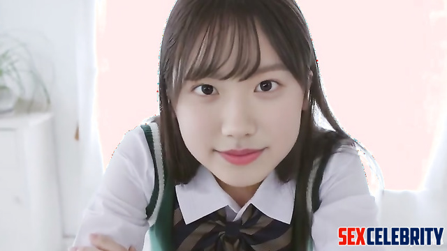 Girl showed her cute tits for fans, Mana Ashida (芦田愛菜 フェイクポルノ) face swap