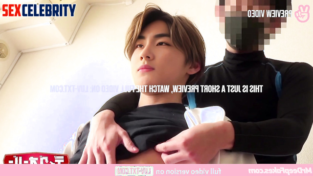 Handsome gay playing with his hard nipples, Jungwon (정원 엔하이픈) gay fakeapp