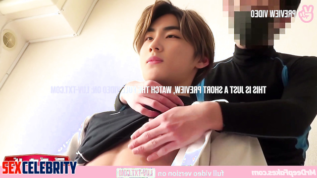 Handsome gay playing with his hard nipples, Jungwon (정원 엔하이픈) gay fakeapp