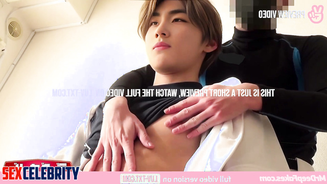 Handsome gay playing with his hard nipples, Jungwon (정원 엔하이픈) gay fakeapp