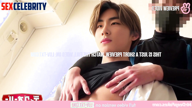 Handsome gay playing with his hard nipples, Jungwon (정원 엔하이픈) gay fakeapp