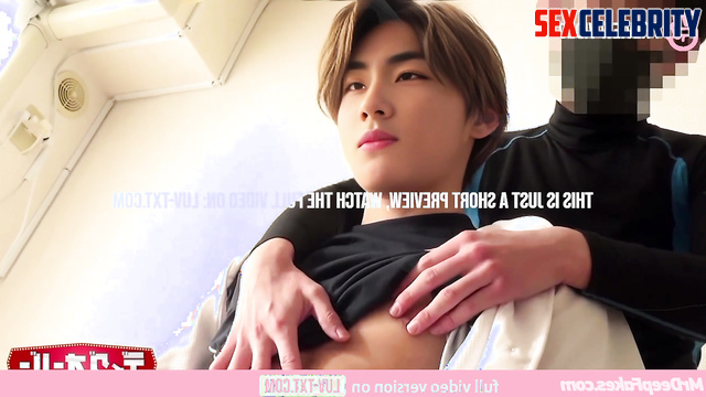 Handsome gay playing with his hard nipples, Jungwon (정원 엔하이픈) gay fakeapp
