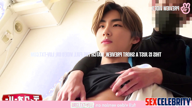 Handsome gay playing with his hard nipples, Jungwon (정원 엔하이픈) gay fakeapp