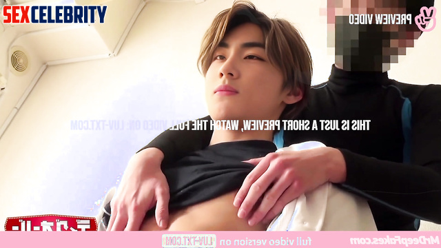 Handsome gay playing with his hard nipples, Jungwon (정원 엔하이픈) gay fakeapp