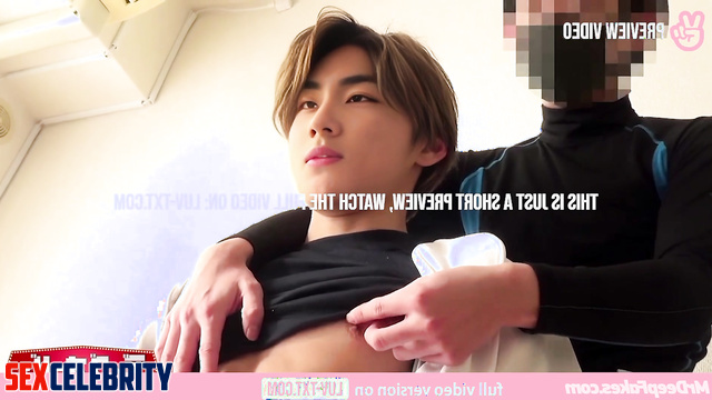Handsome gay playing with his hard nipples, Jungwon (정원 엔하이픈) gay fakeapp