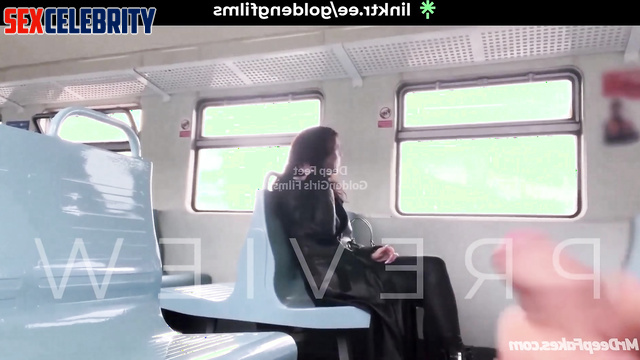 Stranger cumed on her face right in the train, Pokimane sex scene