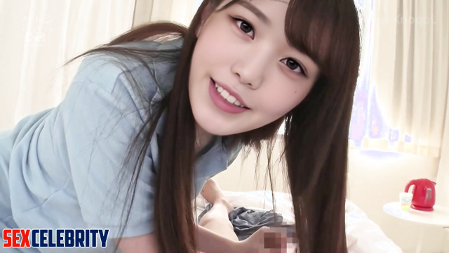 Korean beauty Wonyoung 장원영 아이브 enjoying handjob and doesn't want to stop
