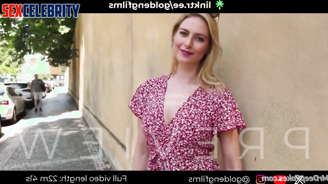 Maria Sharapova shows her nice boobs to everyone on the street fake porn