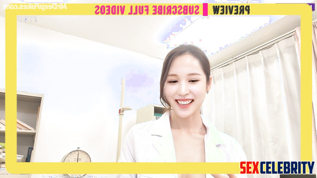 This is how Mina 트와이스 had her nurse practice (full of orgasms) TWICE 포르노/porn