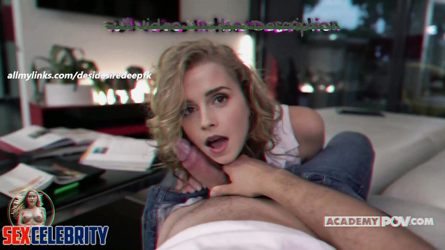 Exquisite British Actress Emma Watson Gives POV Blowjob