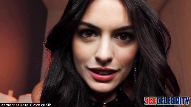 Lustful Anne Hathaway wants to play with this dildo tonight (real fake)