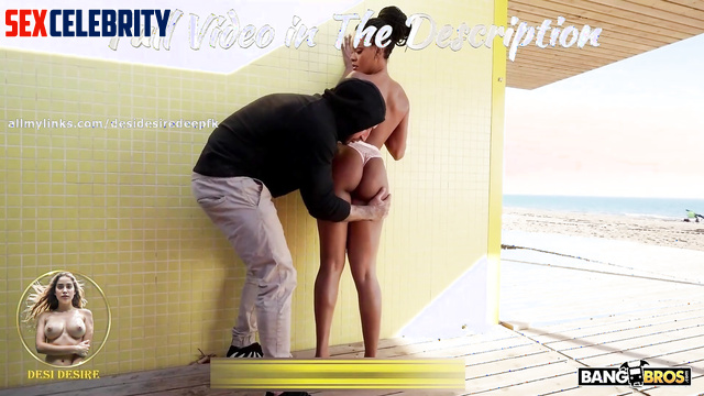 A.I. Rihanna Shakes Her Boobs On The Beach