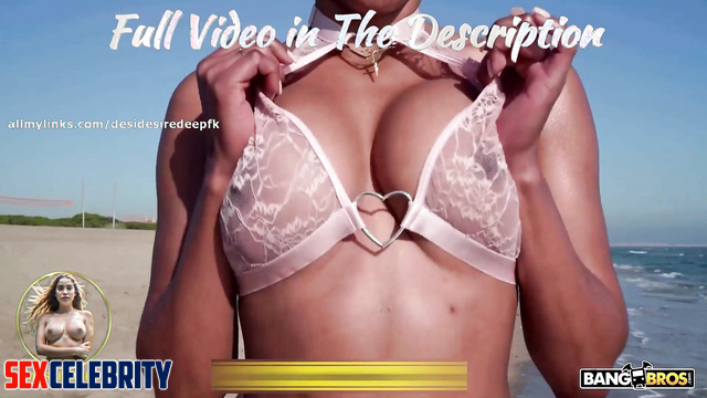 A.I. Rihanna Shakes Her Boobs On The Beach
