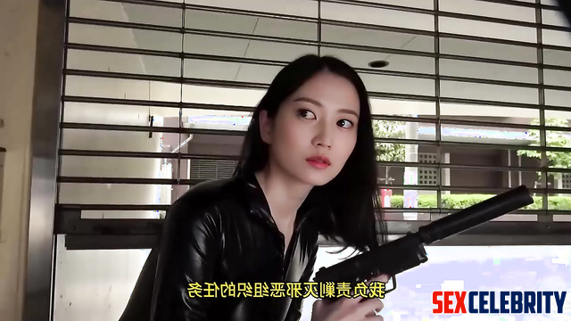 Sexy secret agent was fucked swrrt by her enemy, Chen Yuqi ai 陈钰琪 名人性爱