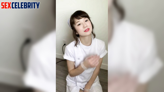 Sexy Nurse Latte Masturbates Her Pussy