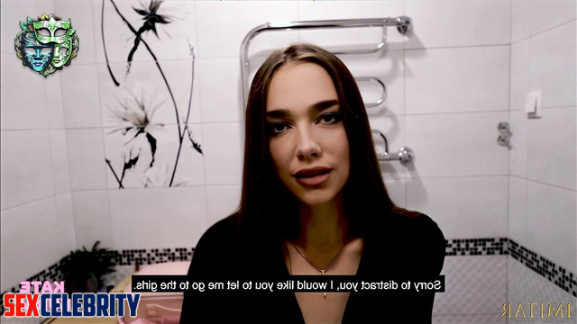 She spat your cum on her pretty tits, Dua Lipa in pov sex tapes