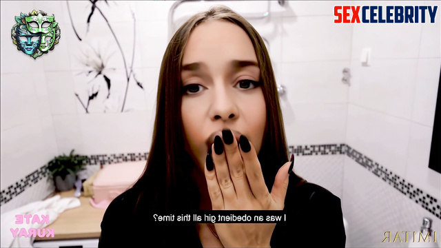 Cool blowjob in the toilet after cleaning, Emilia Clarke pov sex tapes