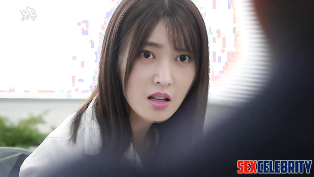 She bounced her pussy on his tongue, look / Zhang Tian'ai A.I. 张天爱 名人性爱