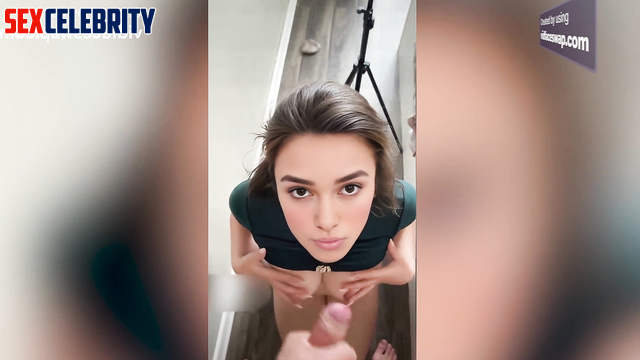 Deepfake Keira Knightley gets a load on a pretty face