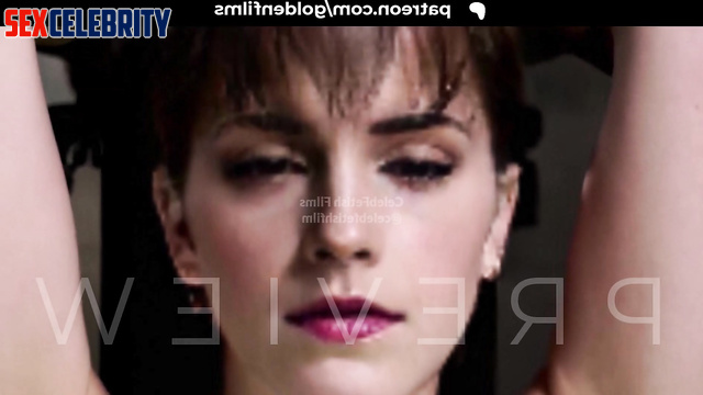Emma Watson - Bushy Bitch is Bound to BDSM Throne (AI)