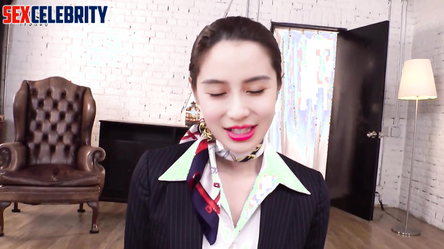 (楊穎 智能换脸) Angelababy was fucked and her tights were torn, deepfake video