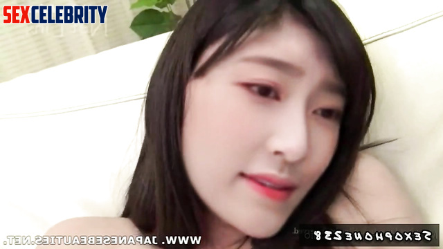 Big dildo makes Minju (김민주) cum hard IZ*ONE 아이즈원 (deepfake 딥페이크)