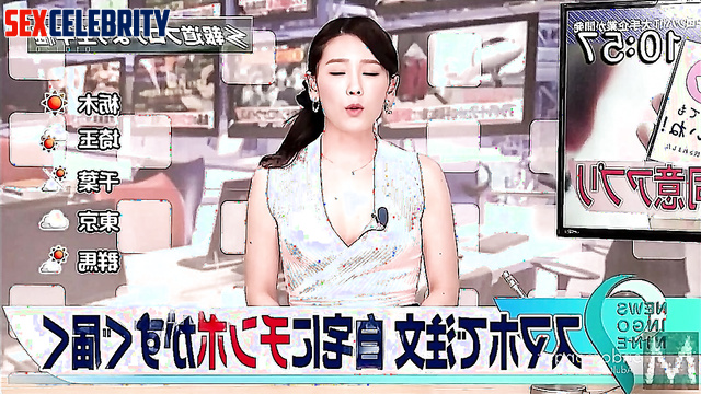 (태연 소녀시대) Taeyeon in ai scenes - sex while reading the news