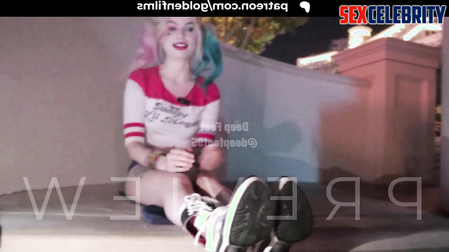 A.I. Margot Robbie - 'Harley Quinn' Gets her Feet Sucked in Public