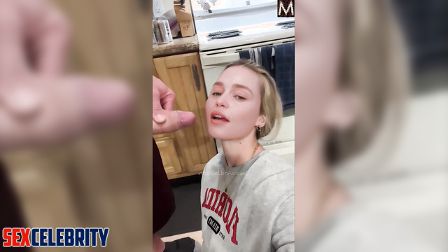 Pretty blonde uses your sperm as protein - Emilia Clarke deepfake erotic