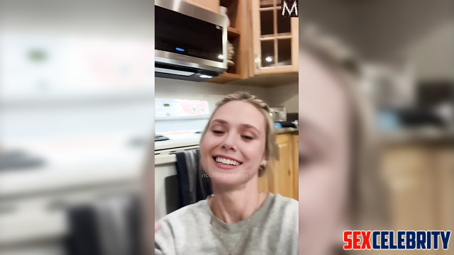 Elizabeth Olsen in deepfake erotic - hottie wants to eat your cum