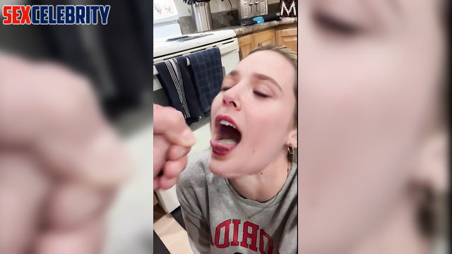 Elizabeth Olsen in deepfake erotic - hottie wants to eat your cum