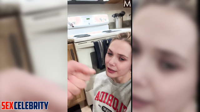 Elizabeth Olsen in deepfake erotic - hottie wants to eat your cum