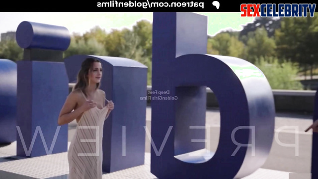 Fake Emma Watson - Walking Completely Naked Around Madrid, Surrounded by People