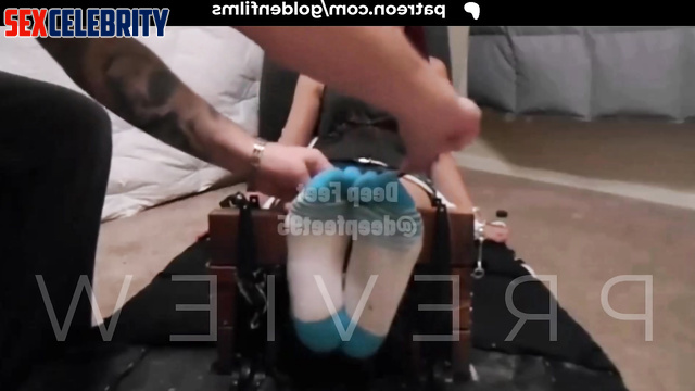 Face Swap Dua Lipa - Bondage and Tickling Soles